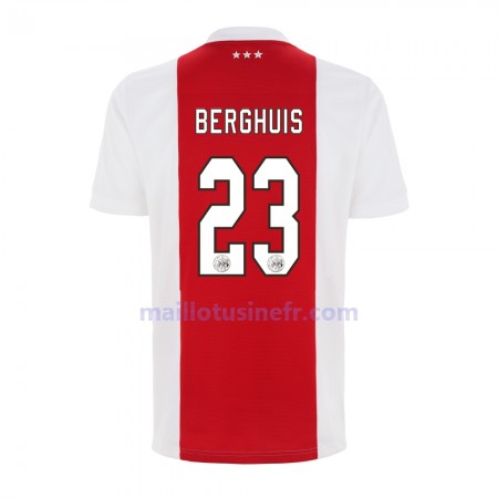 Maillot de Foot Ajax Amsterdam Steven Berghuis 23 Domicile 2021-22